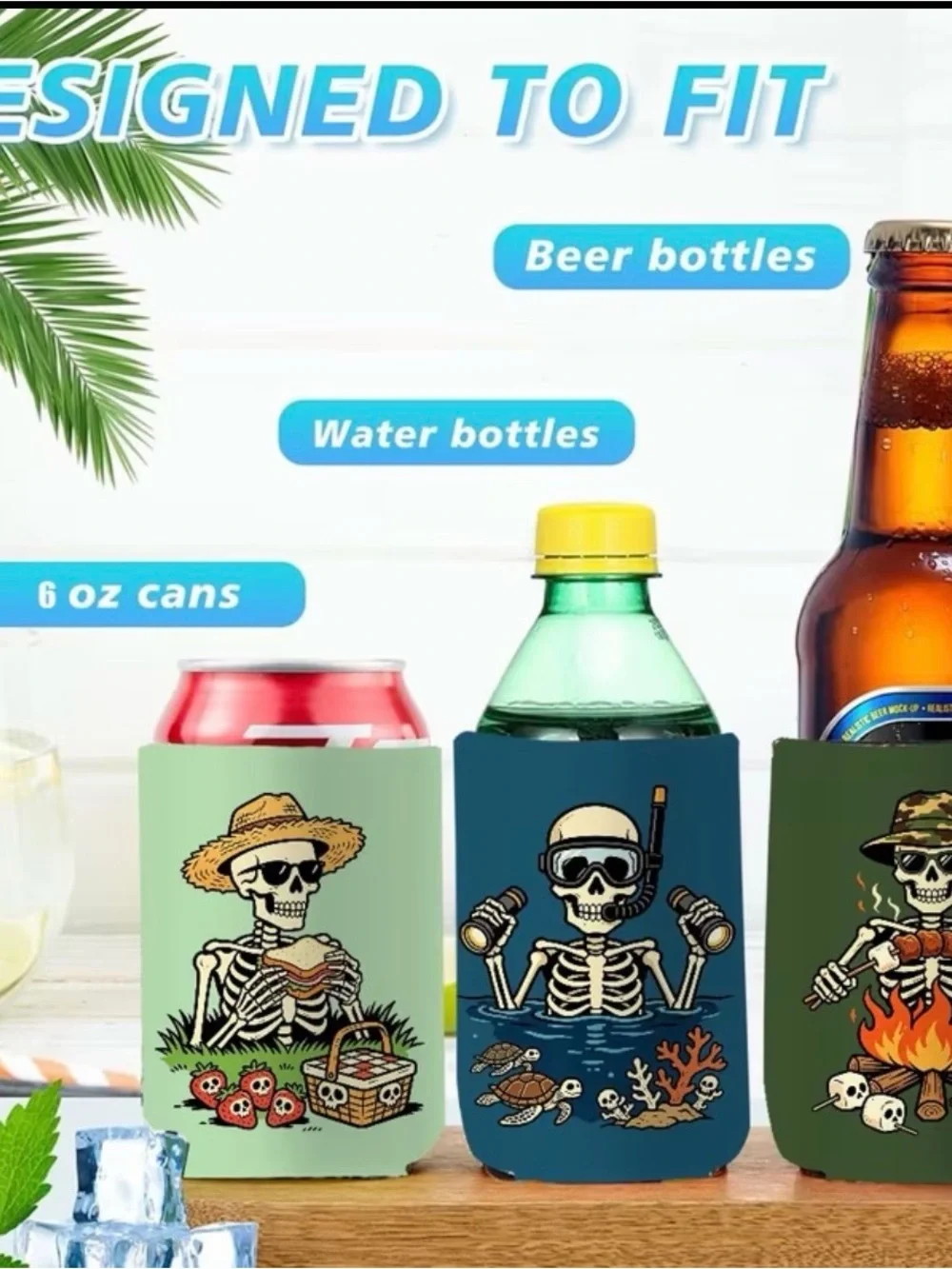 Skeleton Can Koozies – Choose Your Favorite